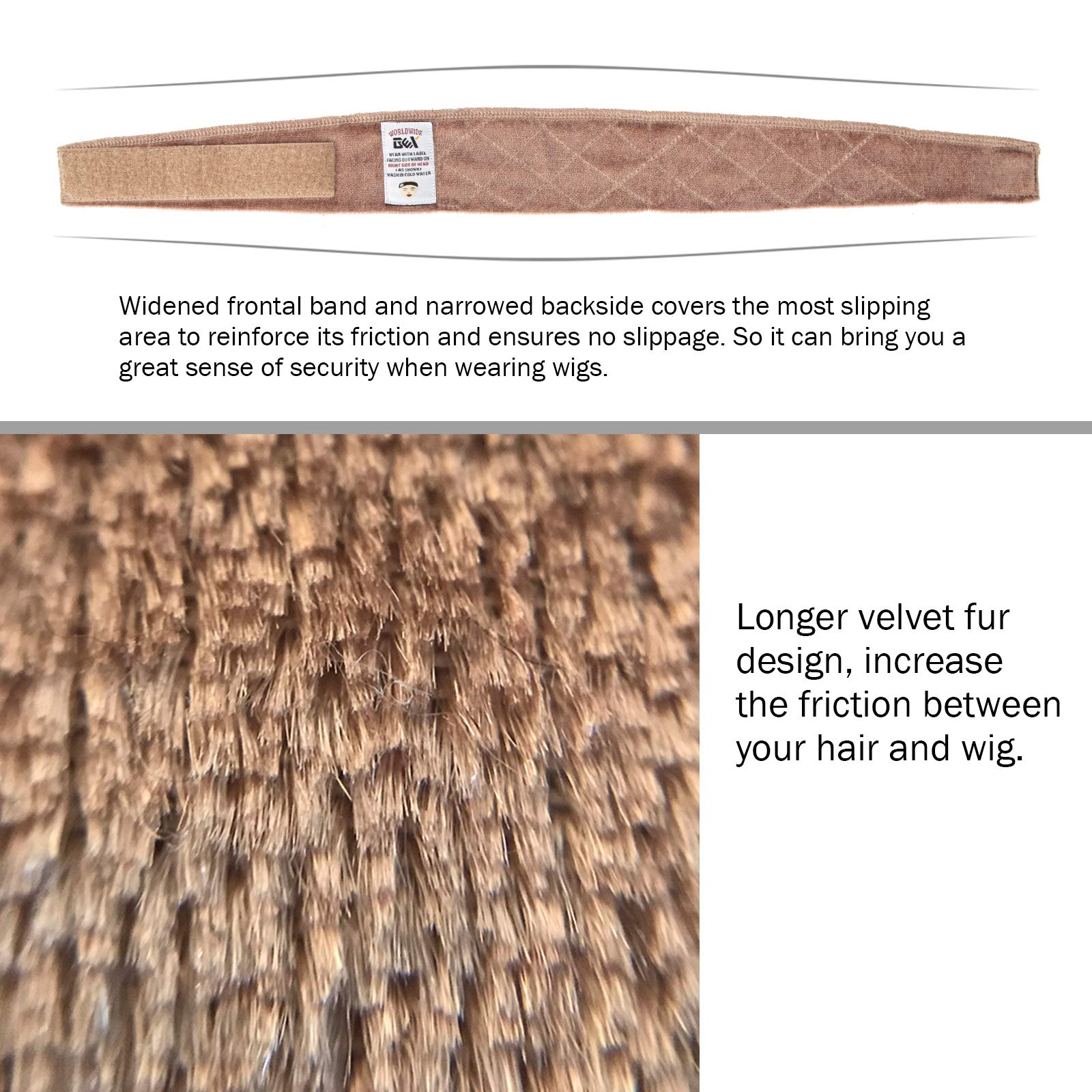 GEXWORLDWIDE GEX Wig Grip Band color variants to match wigs and skin tones