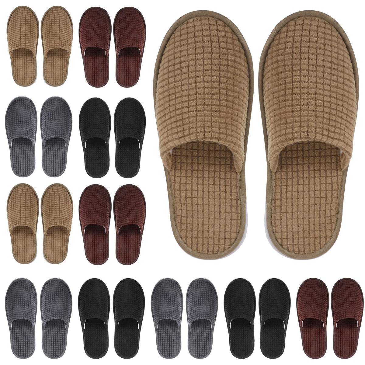 Geyoga 12-pair slippers pack, ideal for hotels and events welcoming guests
