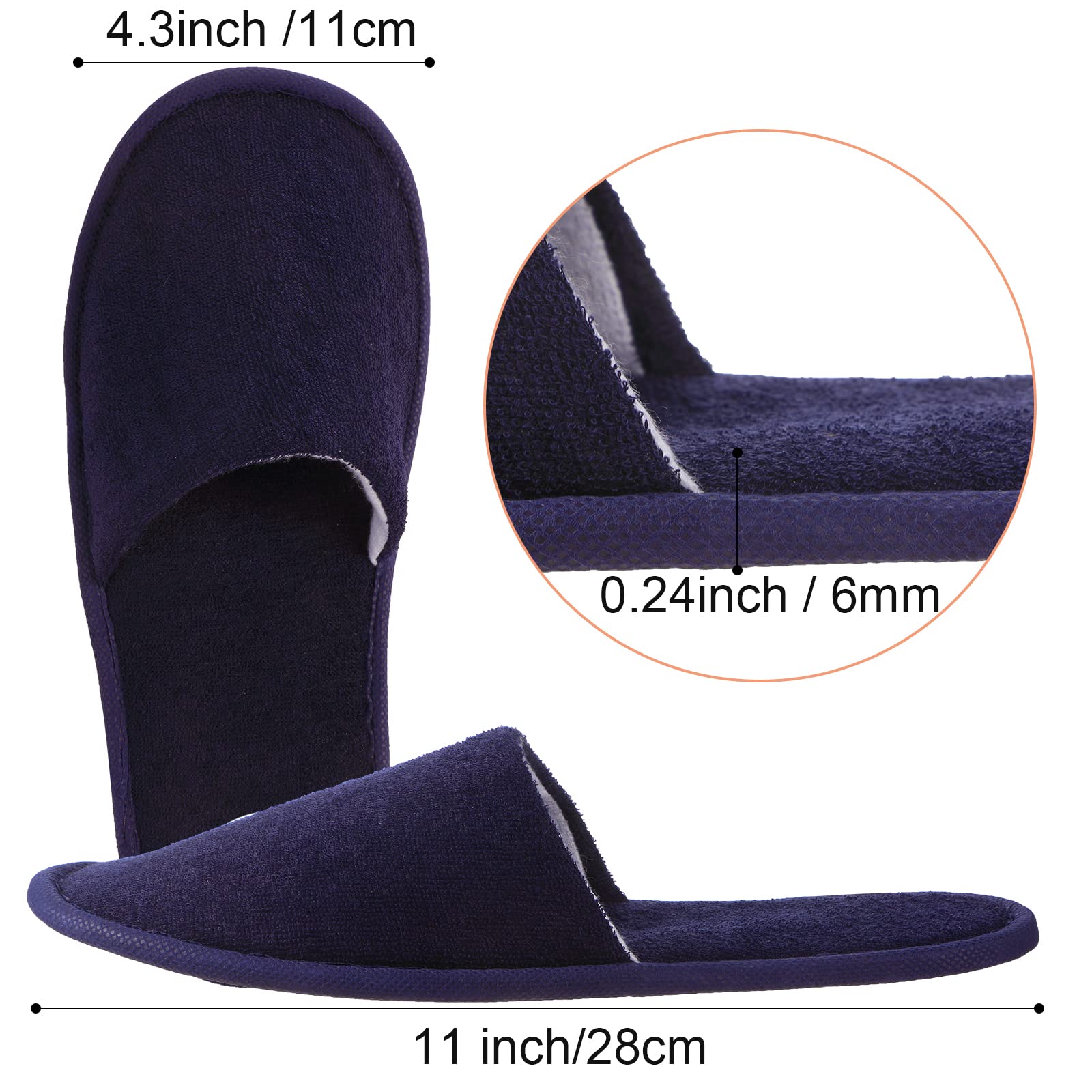 Geyoga disposable slippers EVA sole offers lightweight comfort for travel.