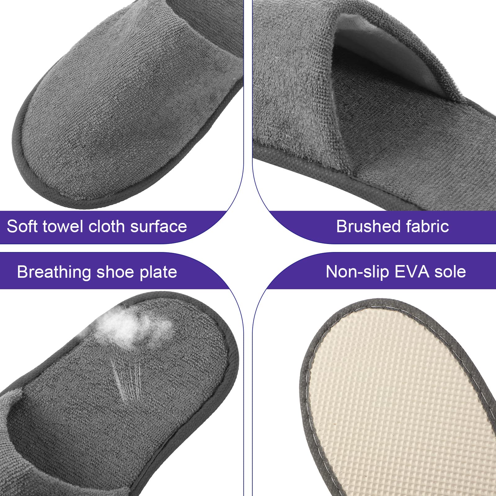 Geyoga fluffy coral fleece slippers feel soft and breathable.