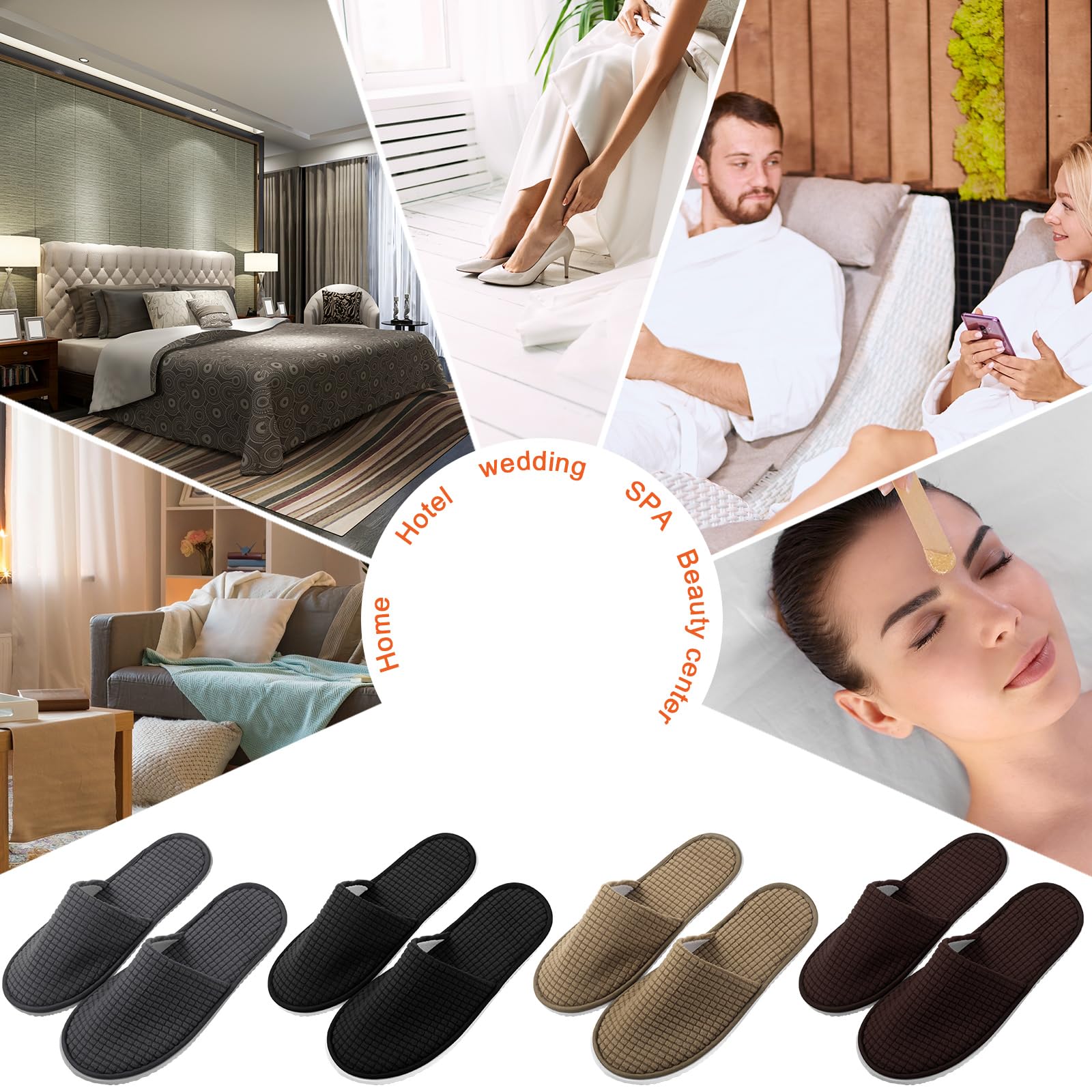 Geyoga disposable travel packaging slippers stay clean and portable on the go