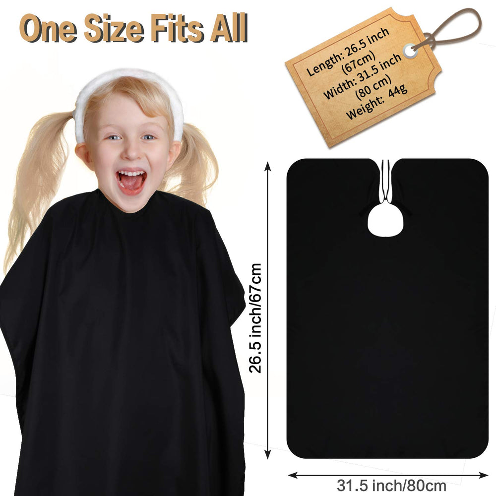 Geyoga kids barber cape waterproof pongee fabric protects clothes