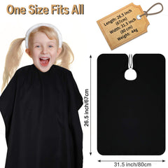 Geyoga kids barber cape waterproof pongee fabric protects clothes