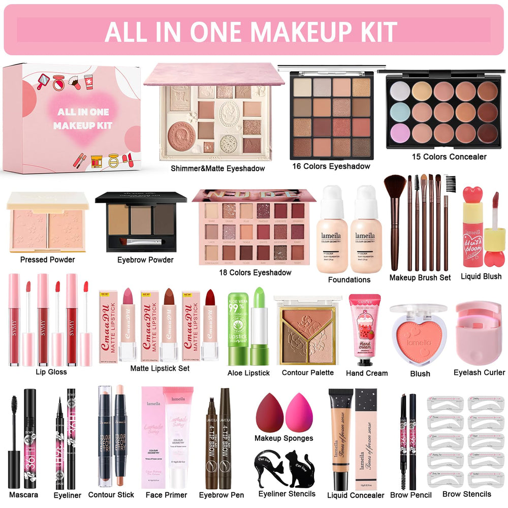 Geyomi All-in-One Makeup Kit foundation and primer for silky coverage