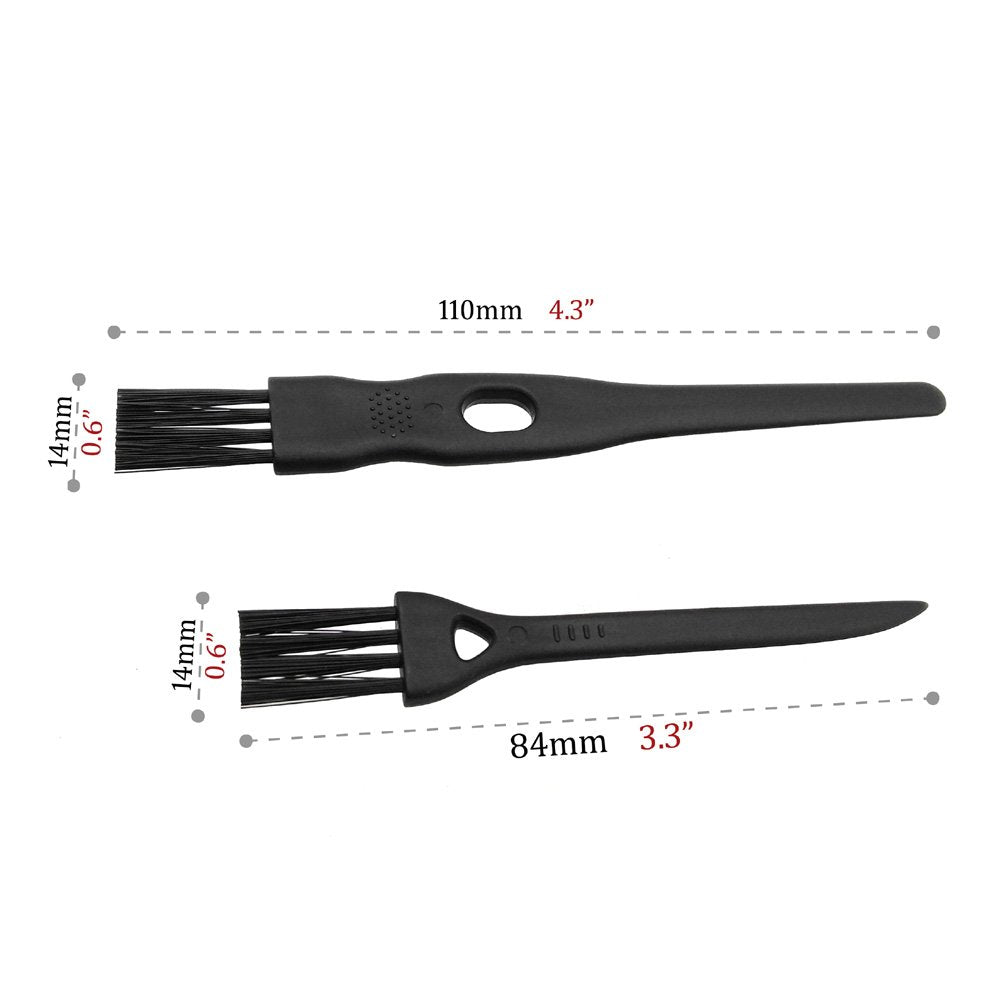 GFDesign shaver cleaning brushes 3.3-inch set for tight spots and guards