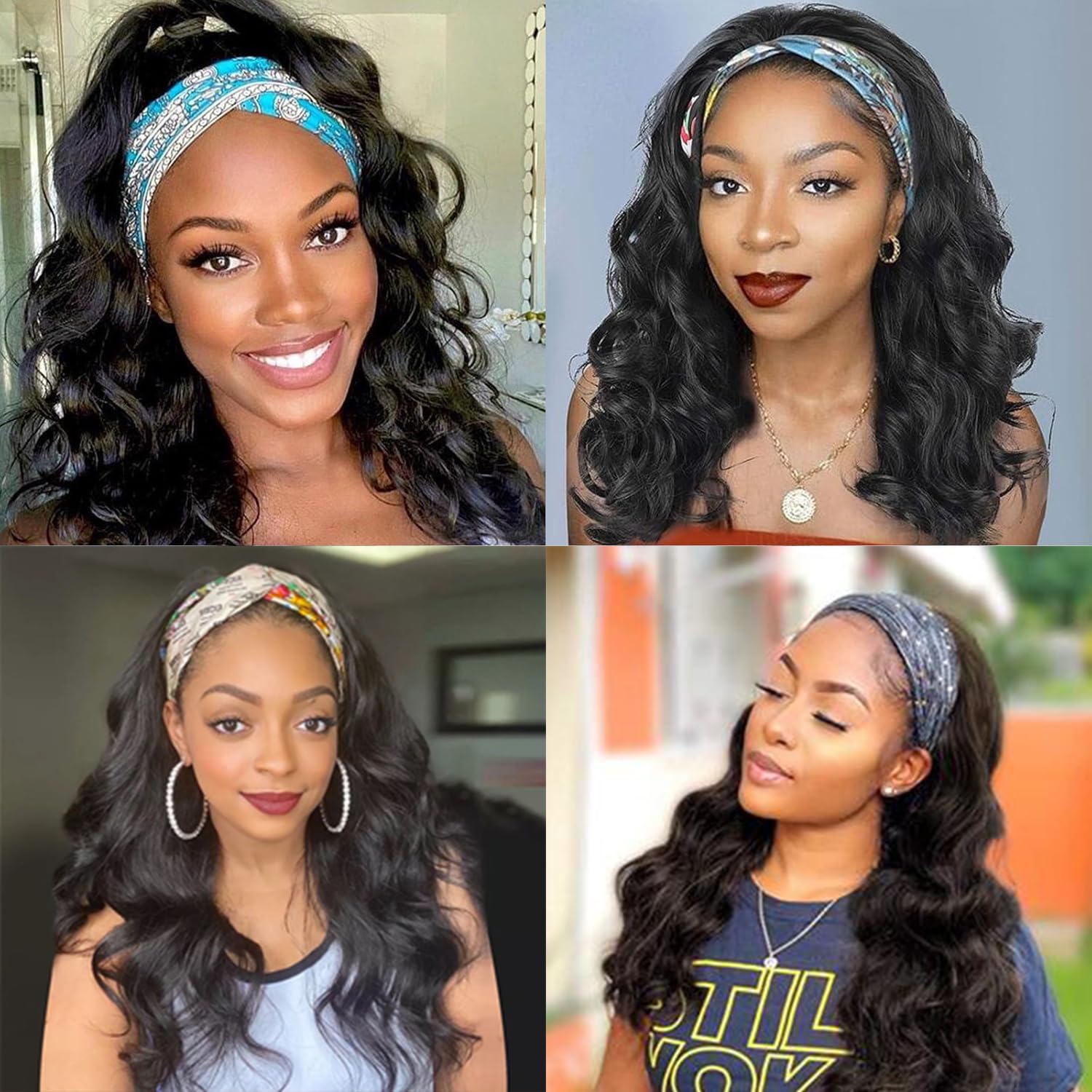 Ghaadd headband wig for versatile looks on casual to formal occasions