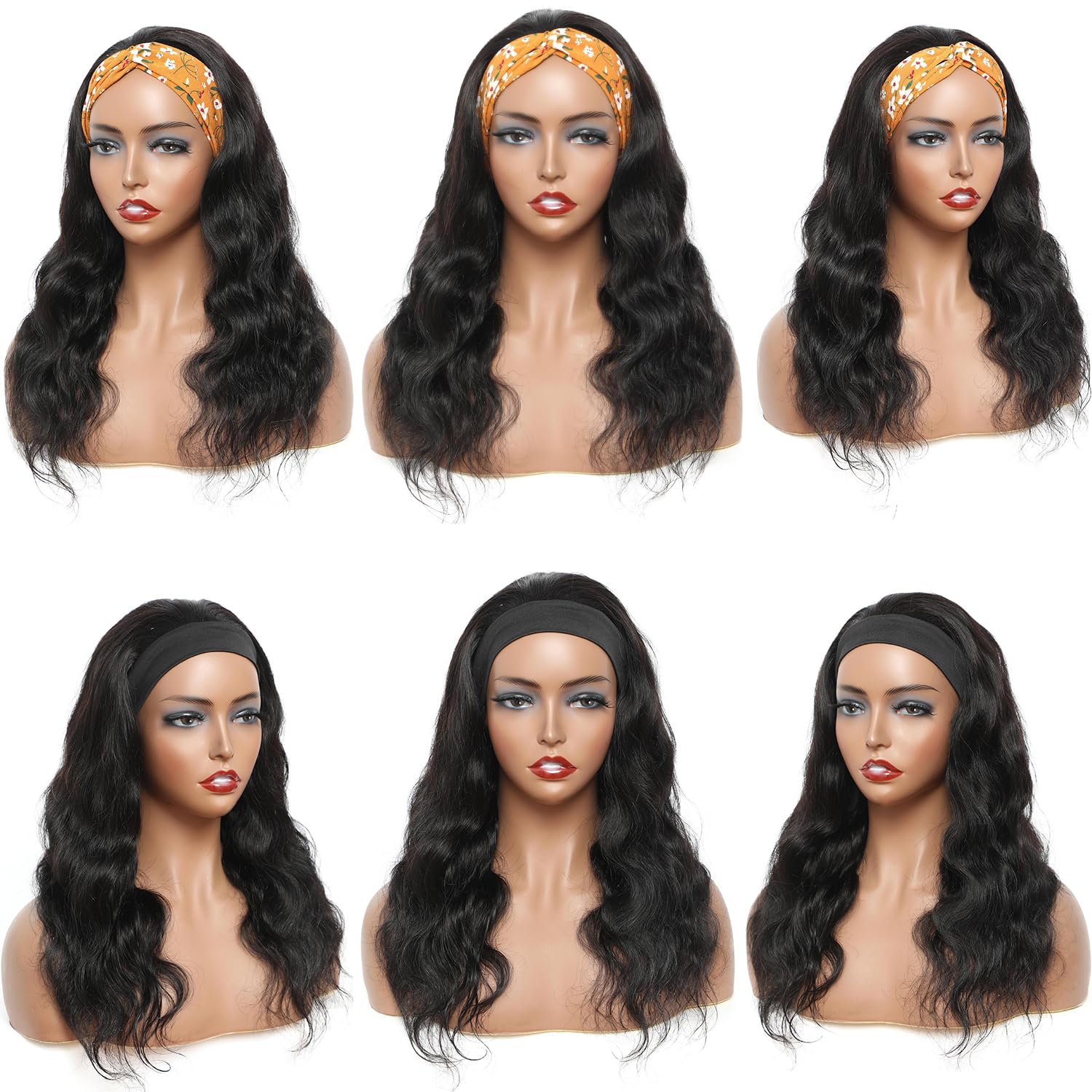 Ghaadd headband wig stretchy headband detail supports secure adjustable fit