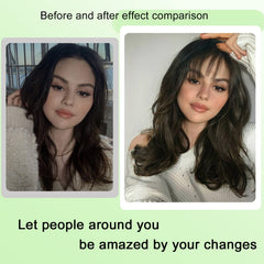 GHDXIWEYU DIY-friendly bangs can be cut, dyed, curled, or straightened.