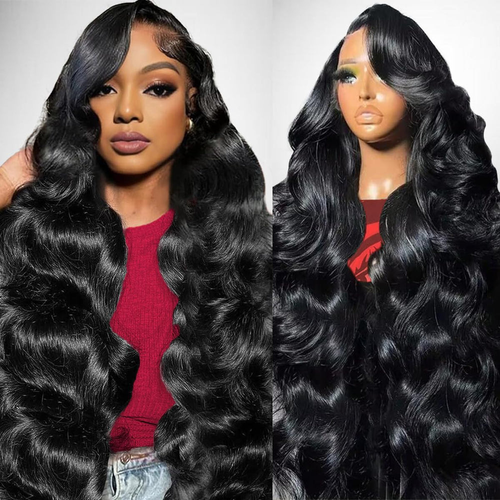 Ghios 13x6 HD lace front wig body wave 30 inch enables versatile daily styling.