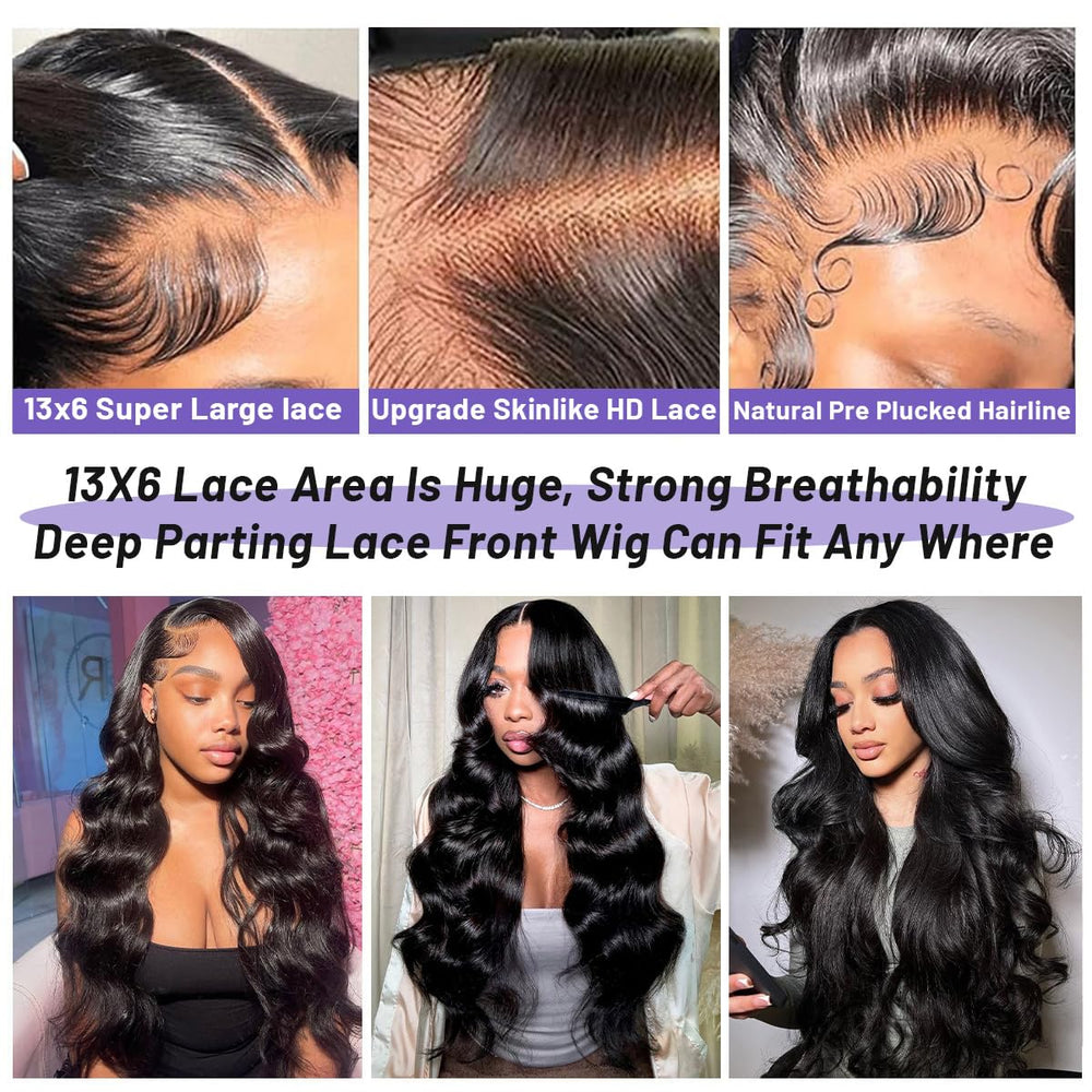 Ghios bleached knots pre-plucked baby hair feature for realistic hairline.