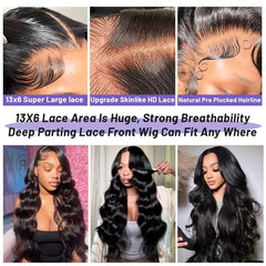 Ghios bleached knots pre-plucked baby hair feature for realistic hairline.