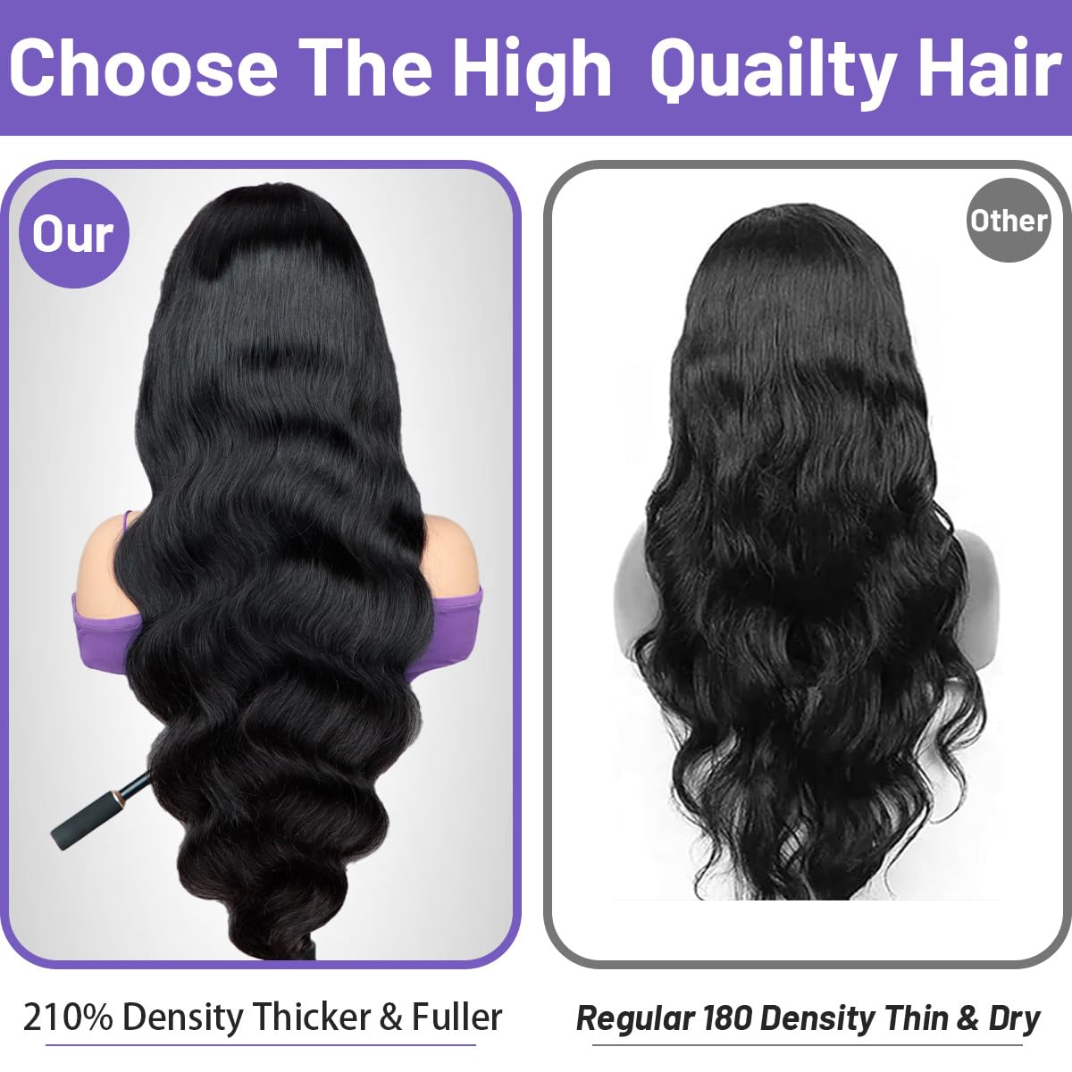 Ghios natural appearance wig provides realistic movement and shine.