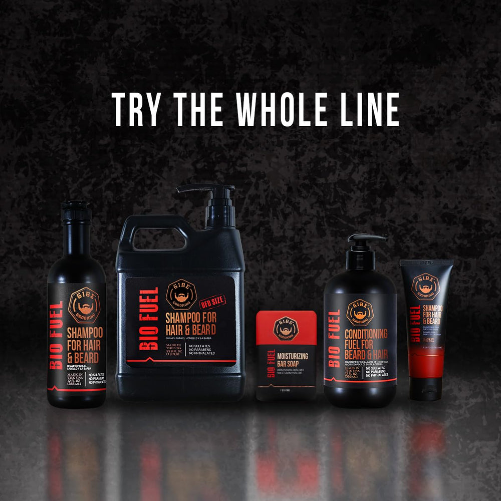 GIBS Bio Fuel Shampoo after-use-hair looks clean and refreshed.