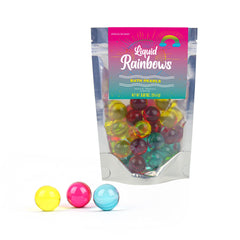 Gift Republic Liquid Spirit Rainbow Bath Pearls tropical scent scene evokes vacation mood