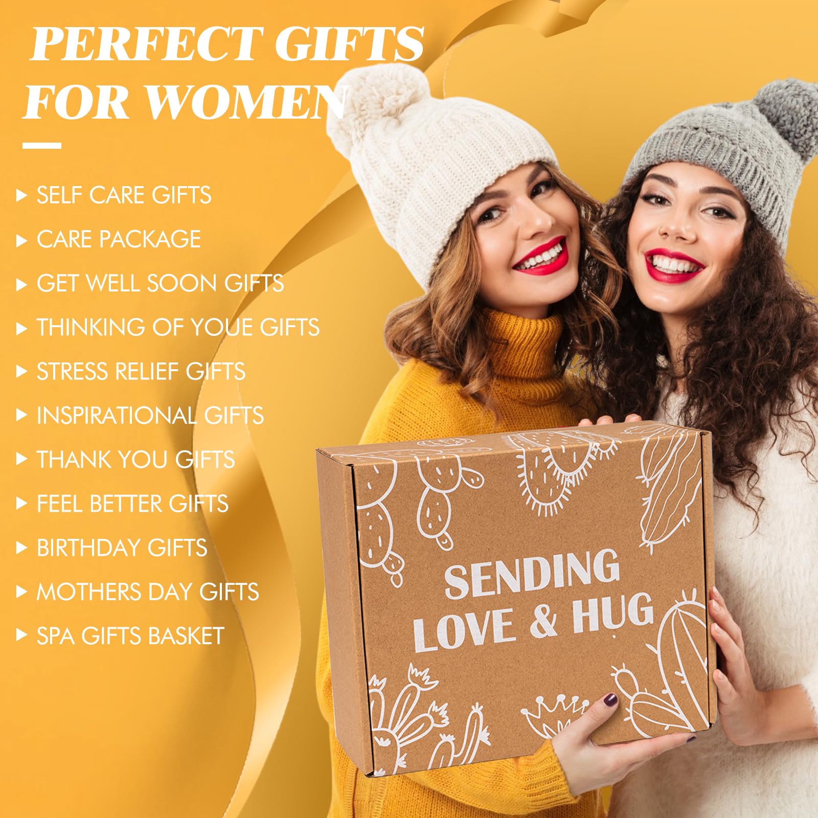 GiftPeak leopard socks and greeting card for a cozy, thoughtful gift.