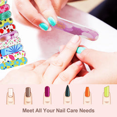 GigaGround double-sided 180 grit emery boards for precise natural nail shaping