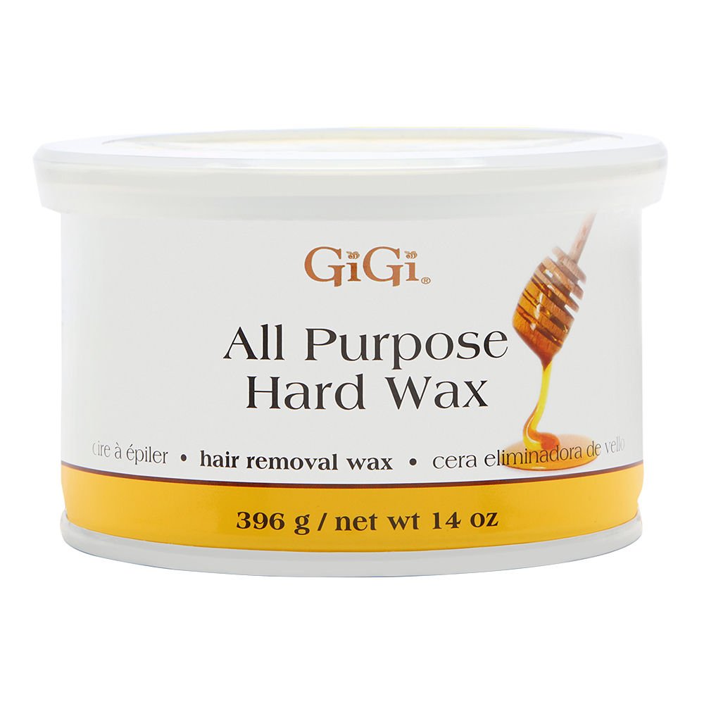 GIGI All Purpose Hard Wax 14-ounce jar for full-body waxing and smoother skin results.