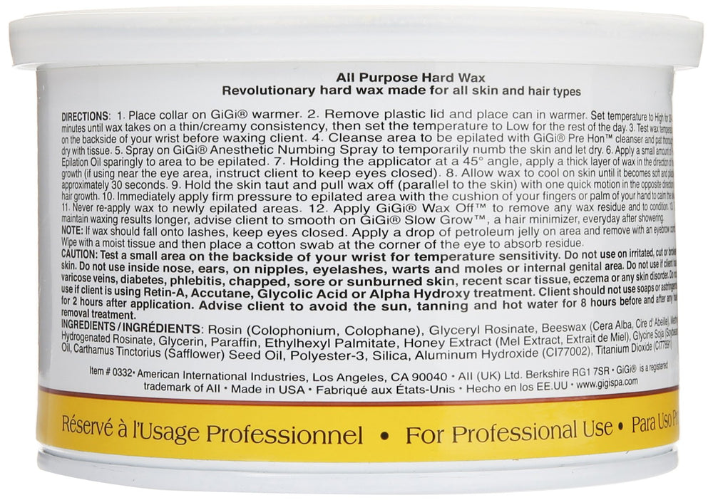 GIGI hard wax close-up ready for quick, salon-quality hair removal at home