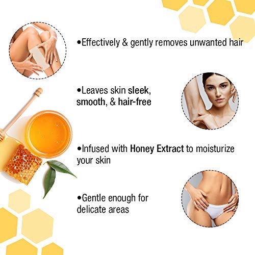 GiGi All Purpose Honee Wax highlighting the easy wax removal.