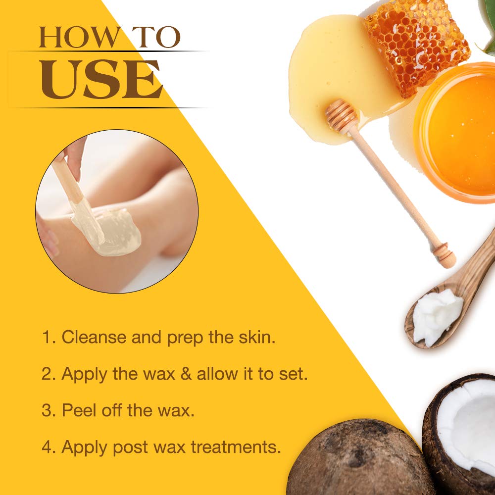 GIGI Coconut Honee Flex Wax natural ingredients emphasize coconut oil hydration