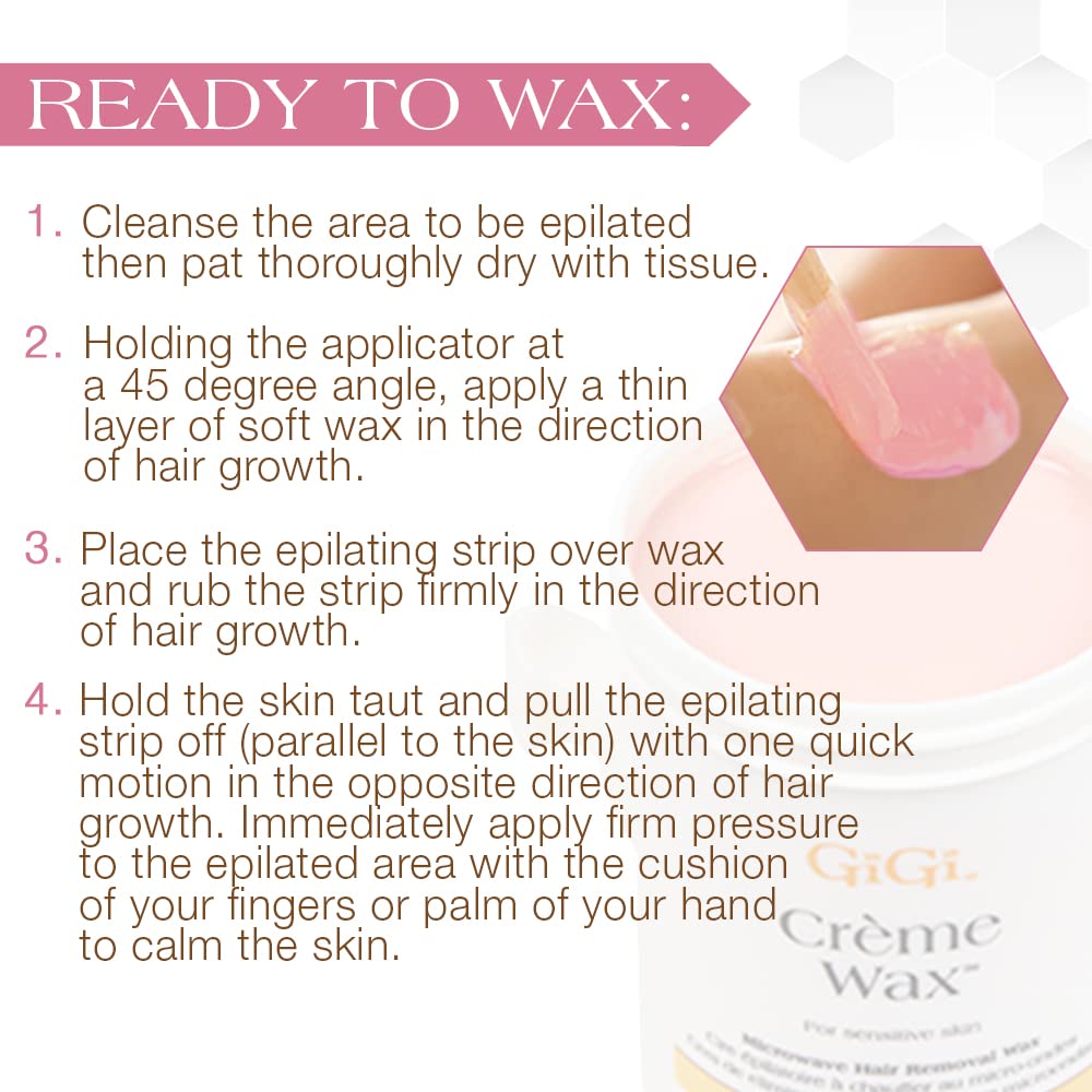 GIGI Creme Wax at-home kit enables salon-grade waxing anywhere with simple instructions.