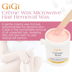 GIGI Creme Wax microwave holder helps safe heating for comfortable at-home waxing.