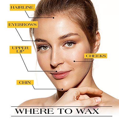 GIGI Facial Honee wax smooth skin after salon-like finish.