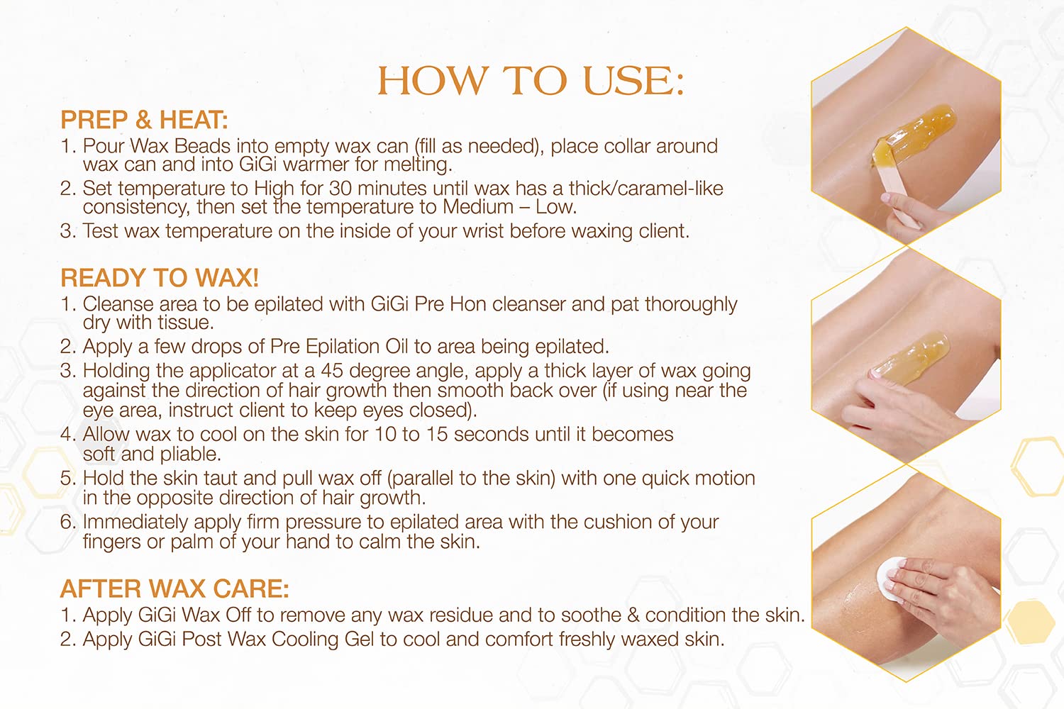 GIGI hard wax beads Golden Honee travel pack highlights compact, mess-free waxing on the go
