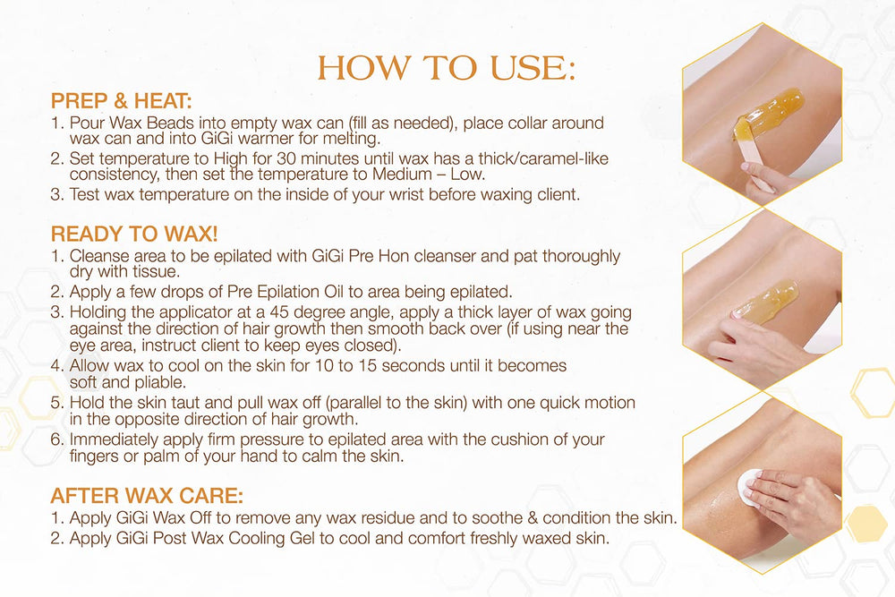 GIGI hard wax beads Golden Honee travel pack highlights compact, mess-free waxing on the go