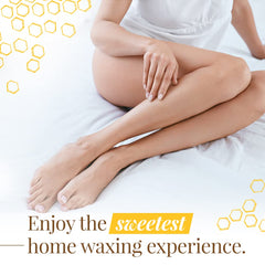 GIGI honey-infused soft wax applied on skin for smoother waxing