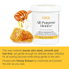 GIGI wax microwaved formula melts evenly for comfortable, smooth results
