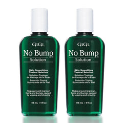 GIGI No Bump bottle close-up shows soothing post-wax relief.