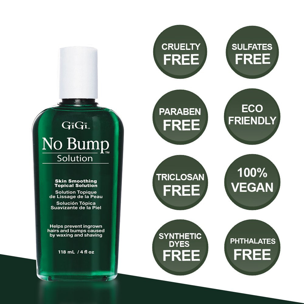 GIGI No Bump label usage shows clear instructions for post-removal care.