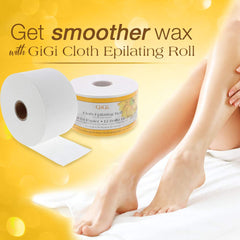 GIGI non-woven cloth epilating roll for the body delivering neat hair removal and smooth skin.
