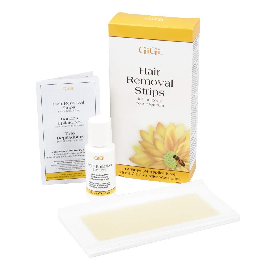 GIGI silky skin after wax close-up shows smooth results.