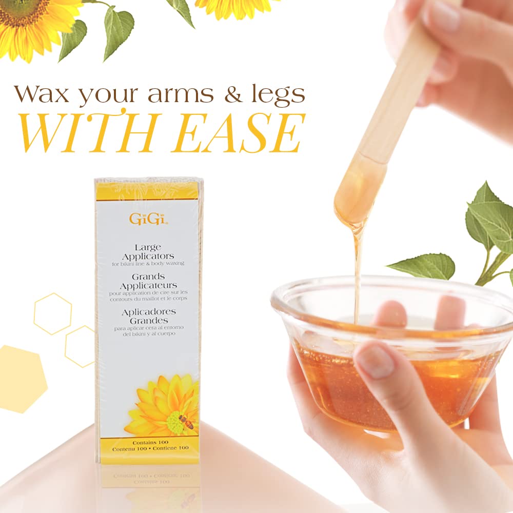 GIGI wax sticks hygienic single-use packaging preserves hygiene during home waxing