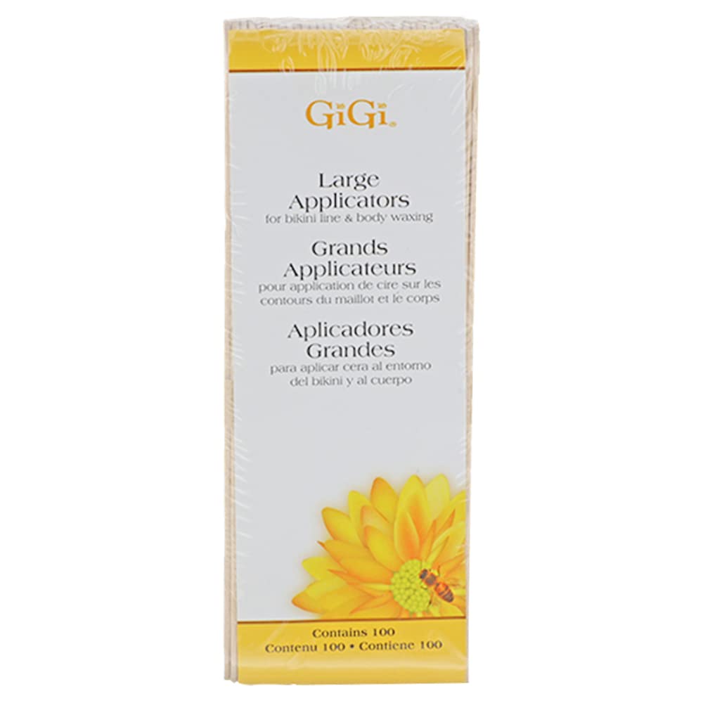 GIGI wax sticks large wood applicator pack for quick, even coverage on big areas