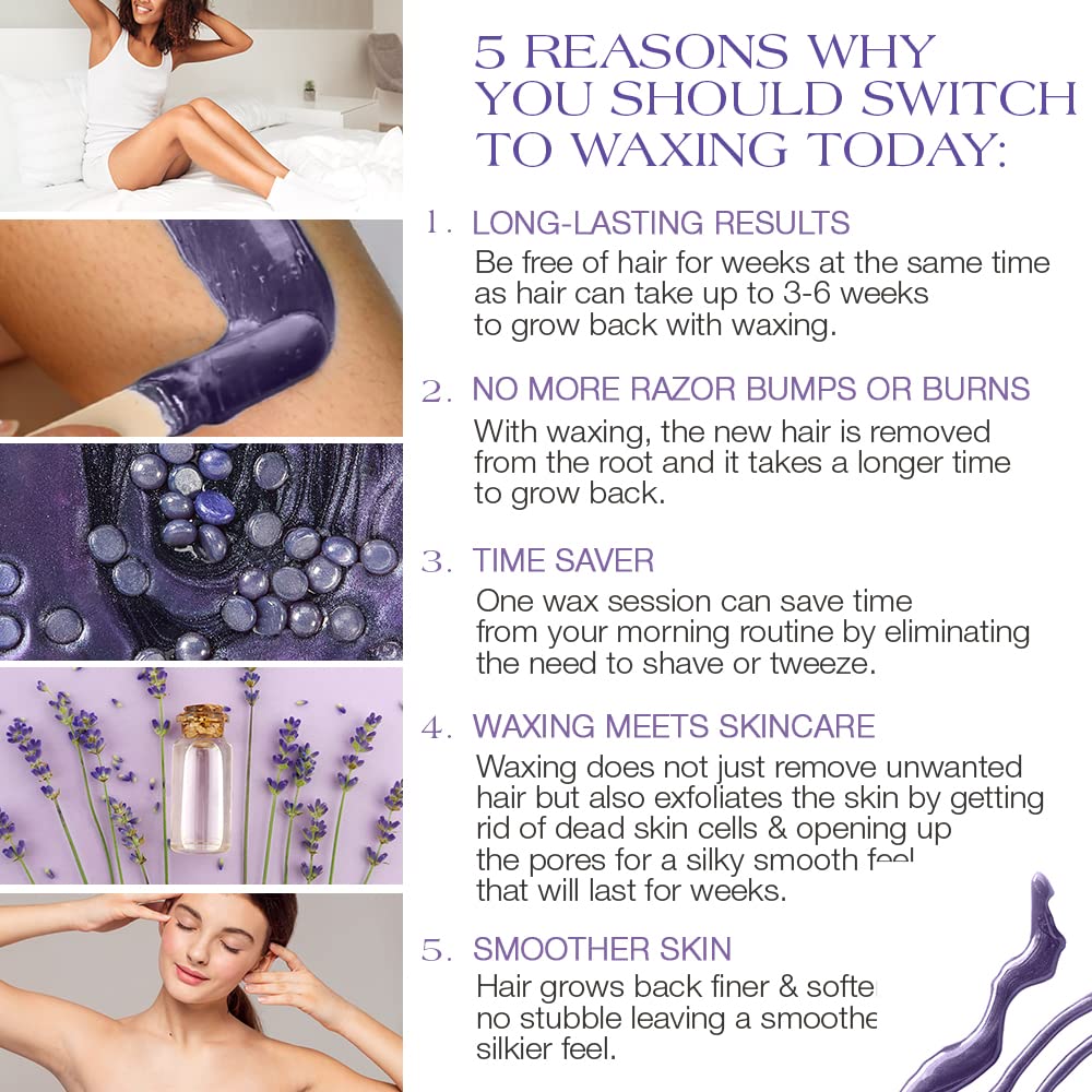 GiGi Relaxing Lavender beads suitable for sensitive skin and gentle regrowth