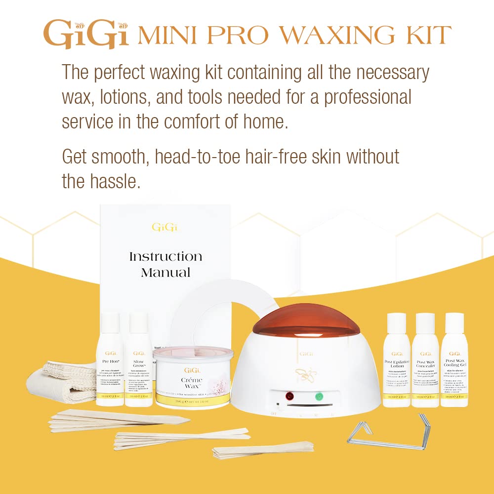 GiGi Mini Pro Waxing Kit all-purpose honee: versatile wax for smoother facial and body hair removal