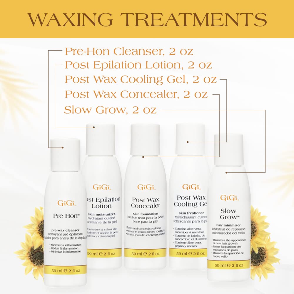 GiGi Mini Pro Waxing Kit eyebrow grooming set: supports defined brows with palettes and brushes