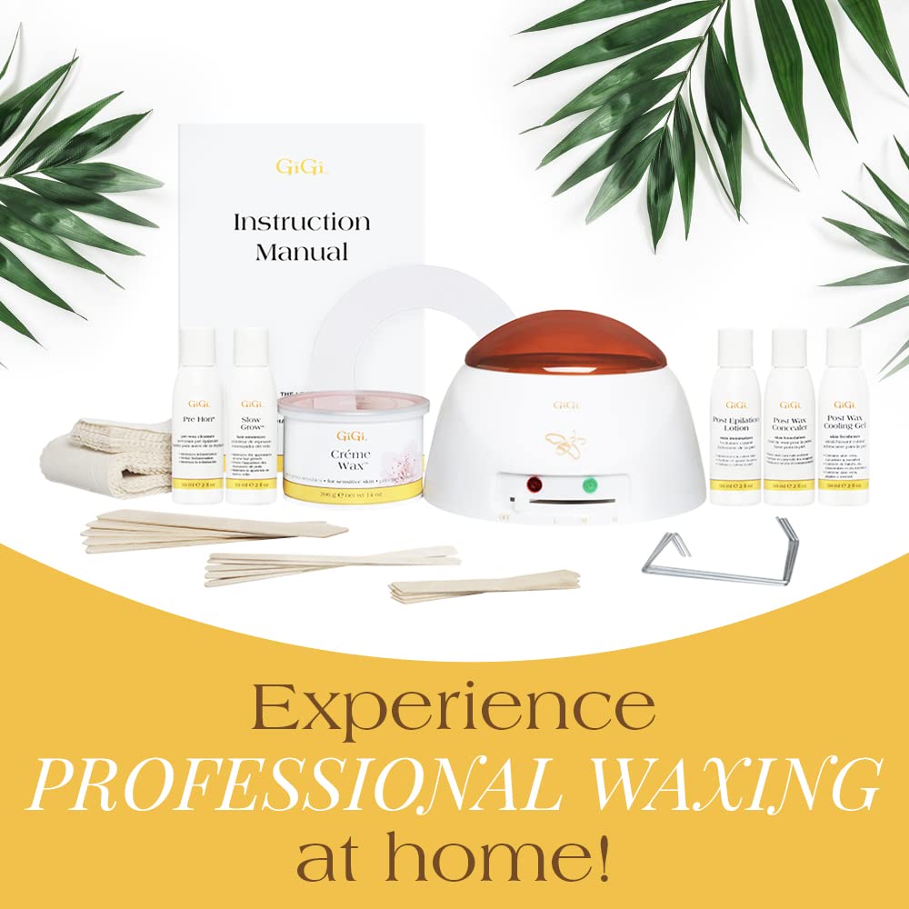 GiGi Mini Pro Waxing Kit prepost waxing solutions: pre and post care to support comfort