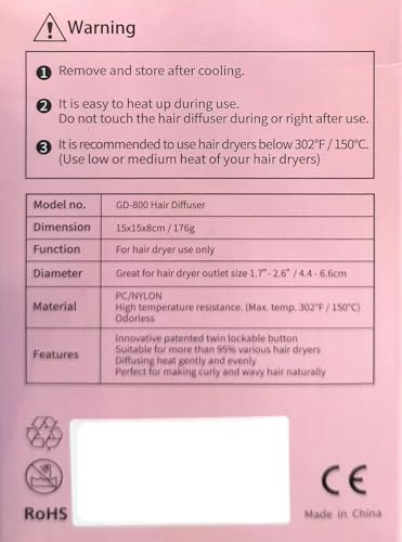 GIHALI diffuser supports healthy hair routines with enhanced airflow distribution.
