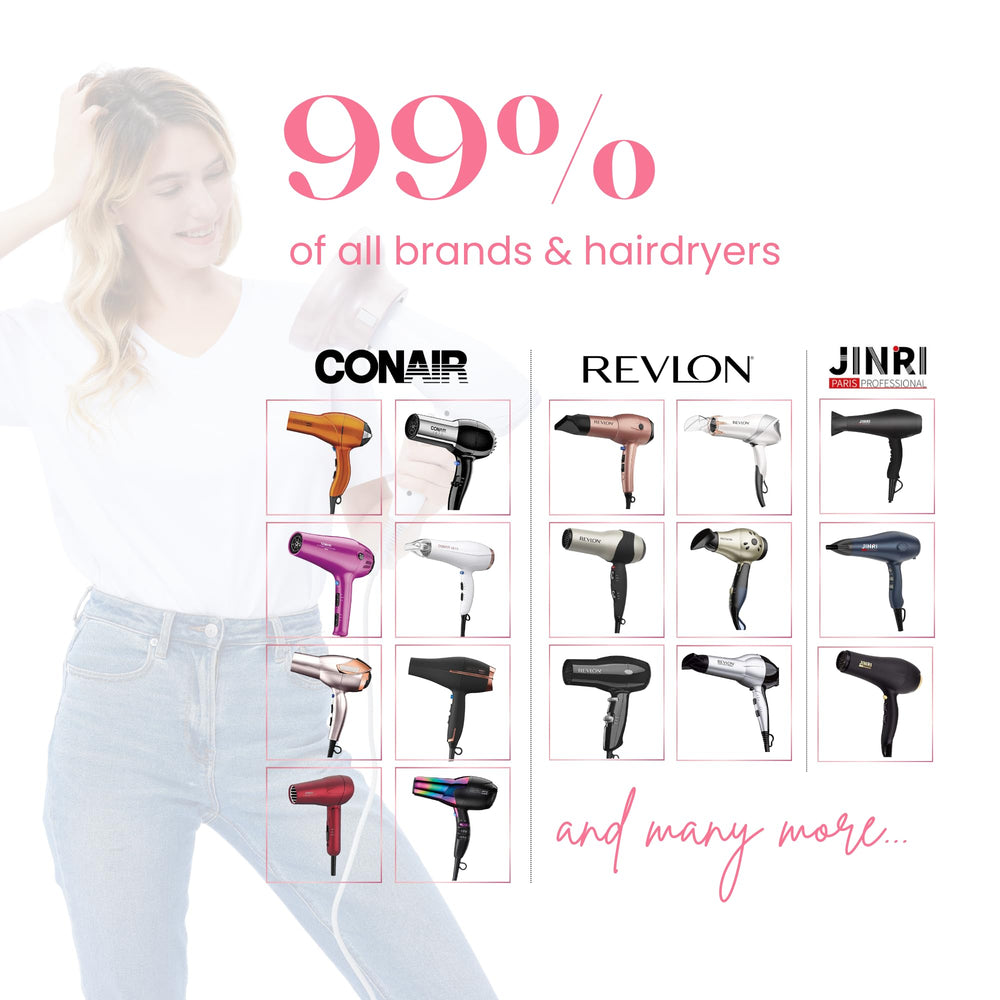 GIHALI heat-resistant PC diffuser safely handles heat for smooth curls.