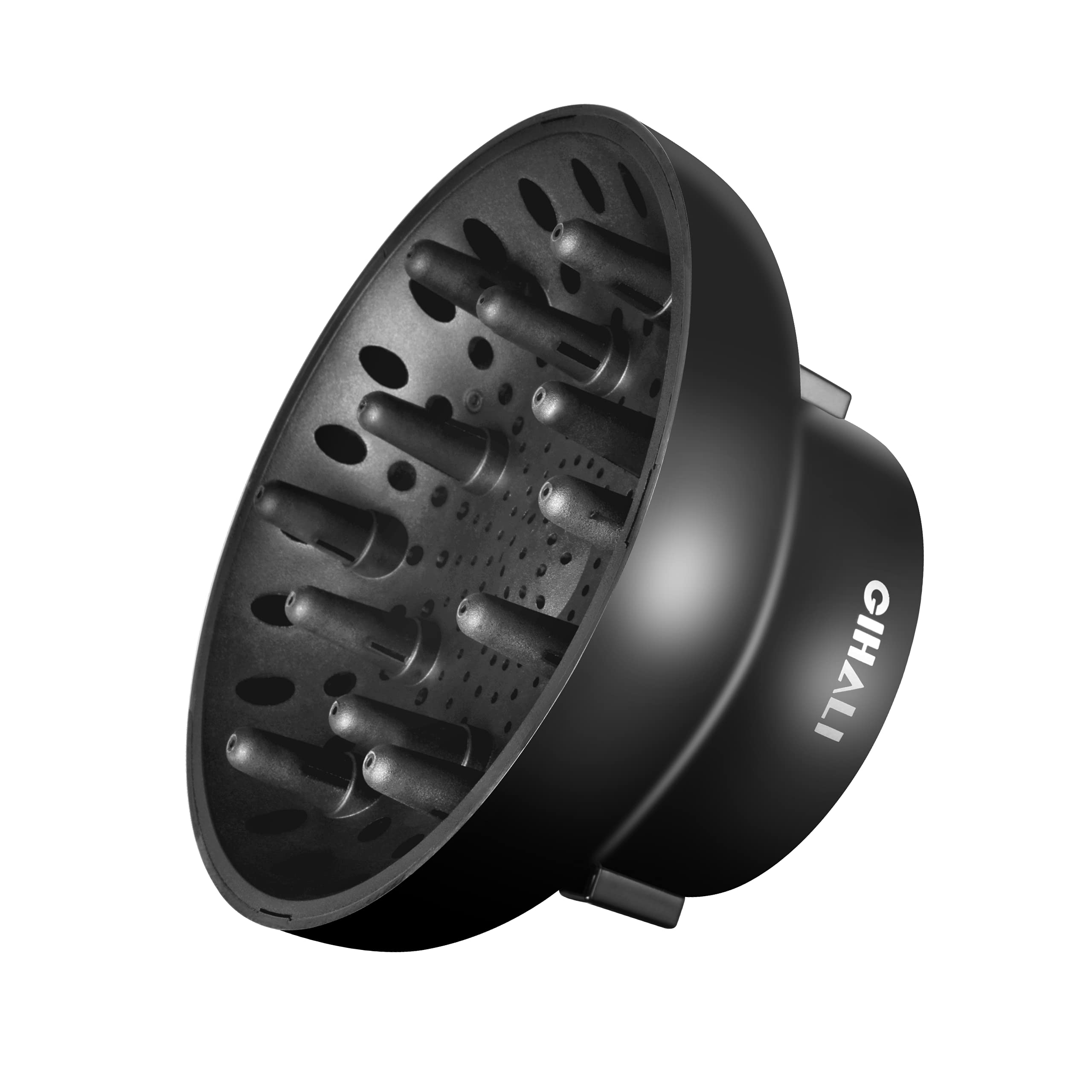 GIHALI universal diffuser shows one-hand installation for fast styling on busy mornings.