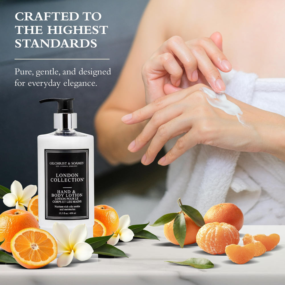 Gilchrist & Soames London 15-5-oz bottle ready for everyday care.
