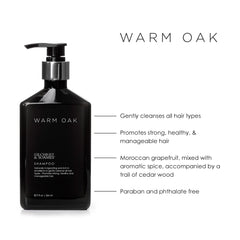 Gilchrist & Soames Warm Oak Shampoo lather creates rich foam for thorough cleansing.