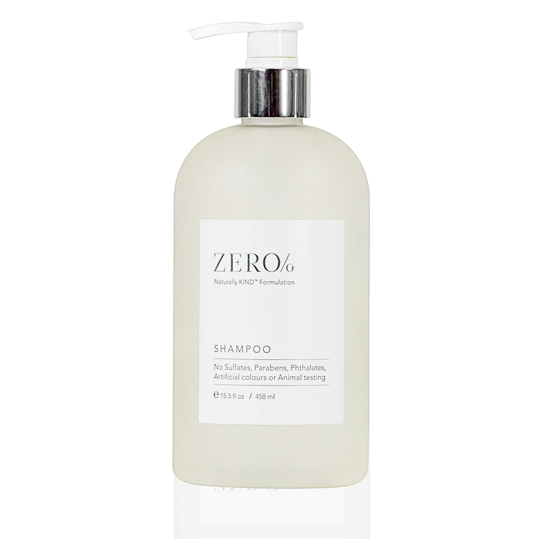 Gilchrist & Soames Zero% Collection Shampoo bottle pour for quick daily cleanse.