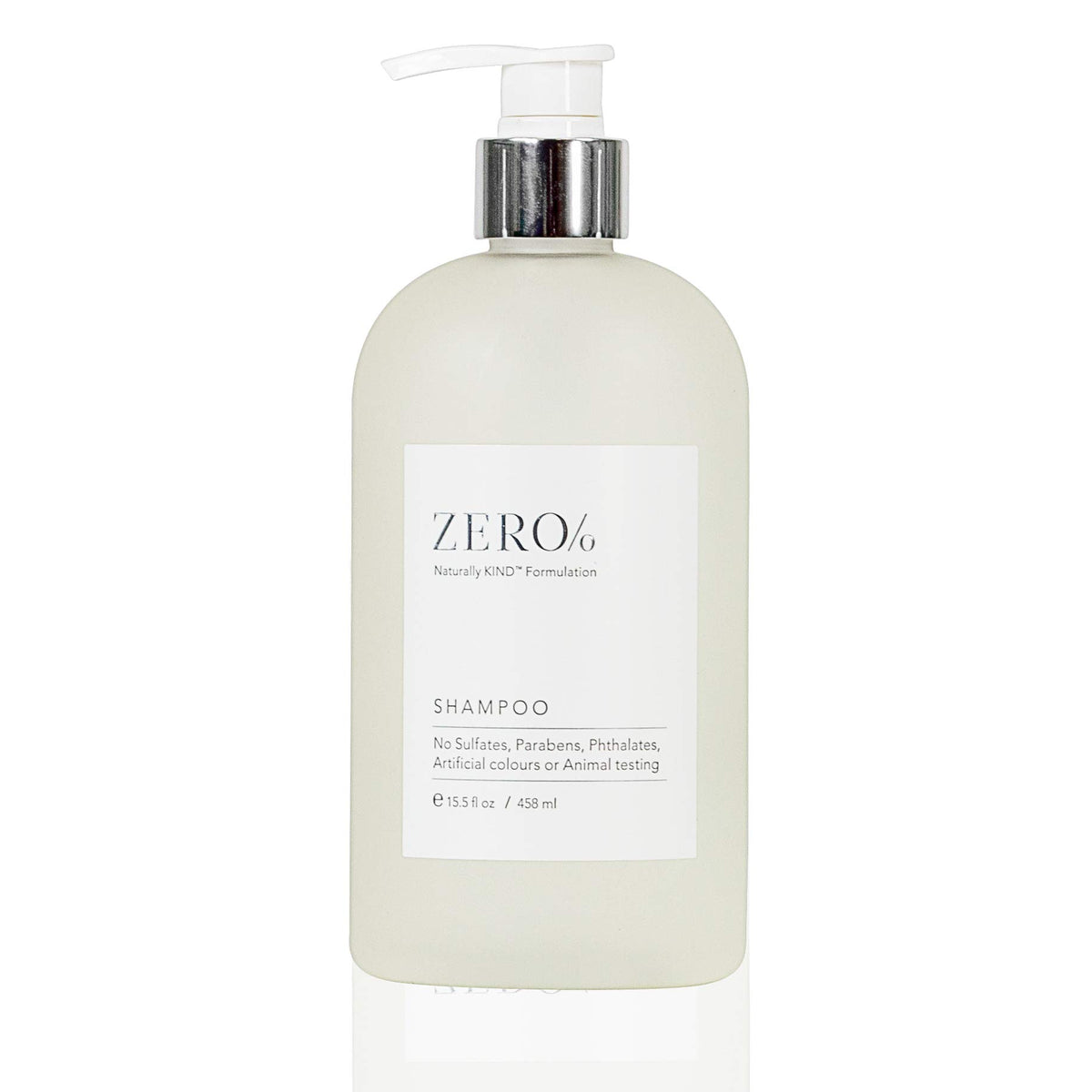 Gilchrist & Soames Zero% Collection Shampoo bottle pour for quick daily cleanse.