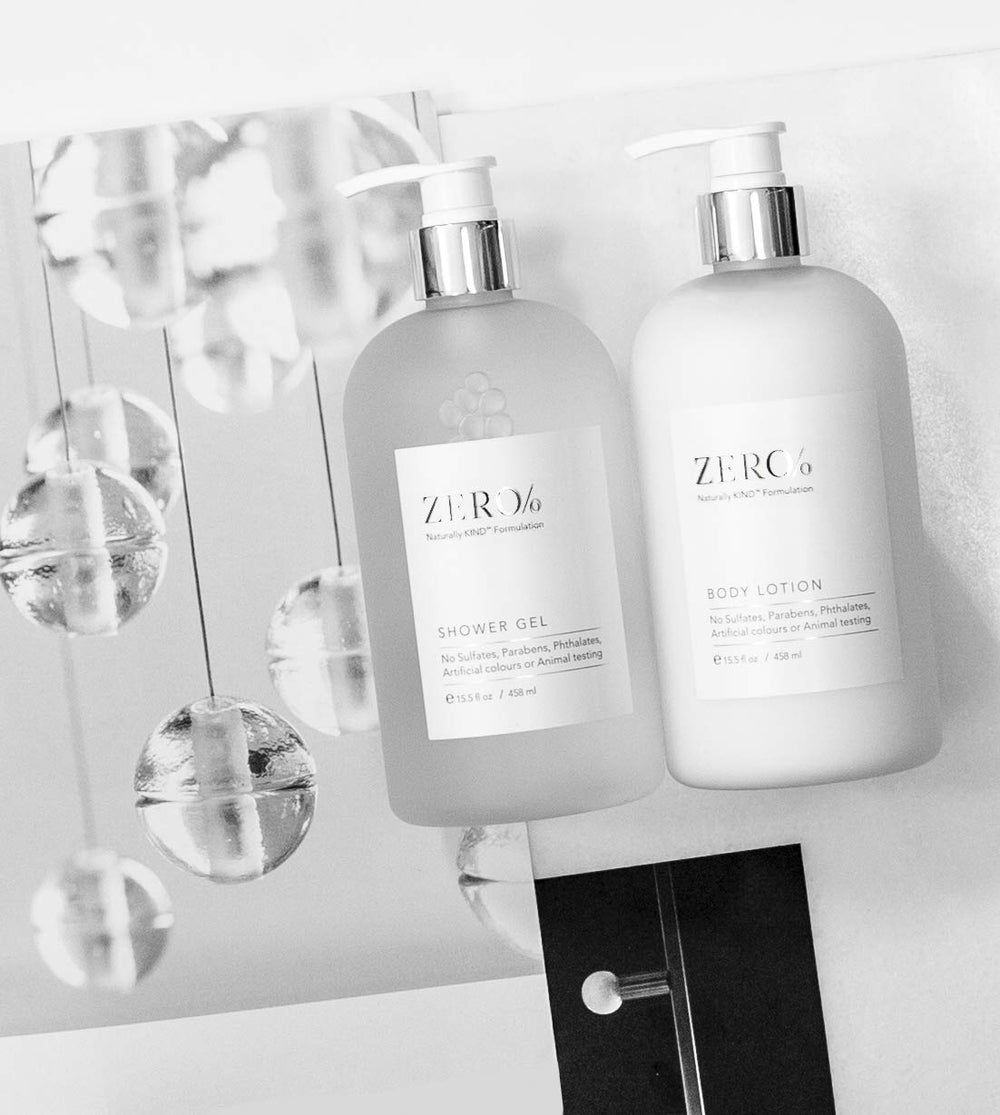 Gilchrist & Soames Zero% Collection Shampoo ingredients panel hints at a clean formulation.