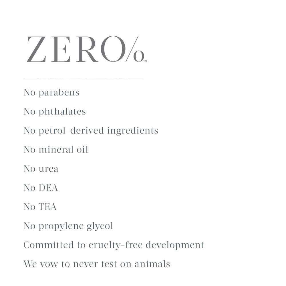 Gilchrist & Soames Zero% shower gel closeup emphasizing nature-inspired fragrance